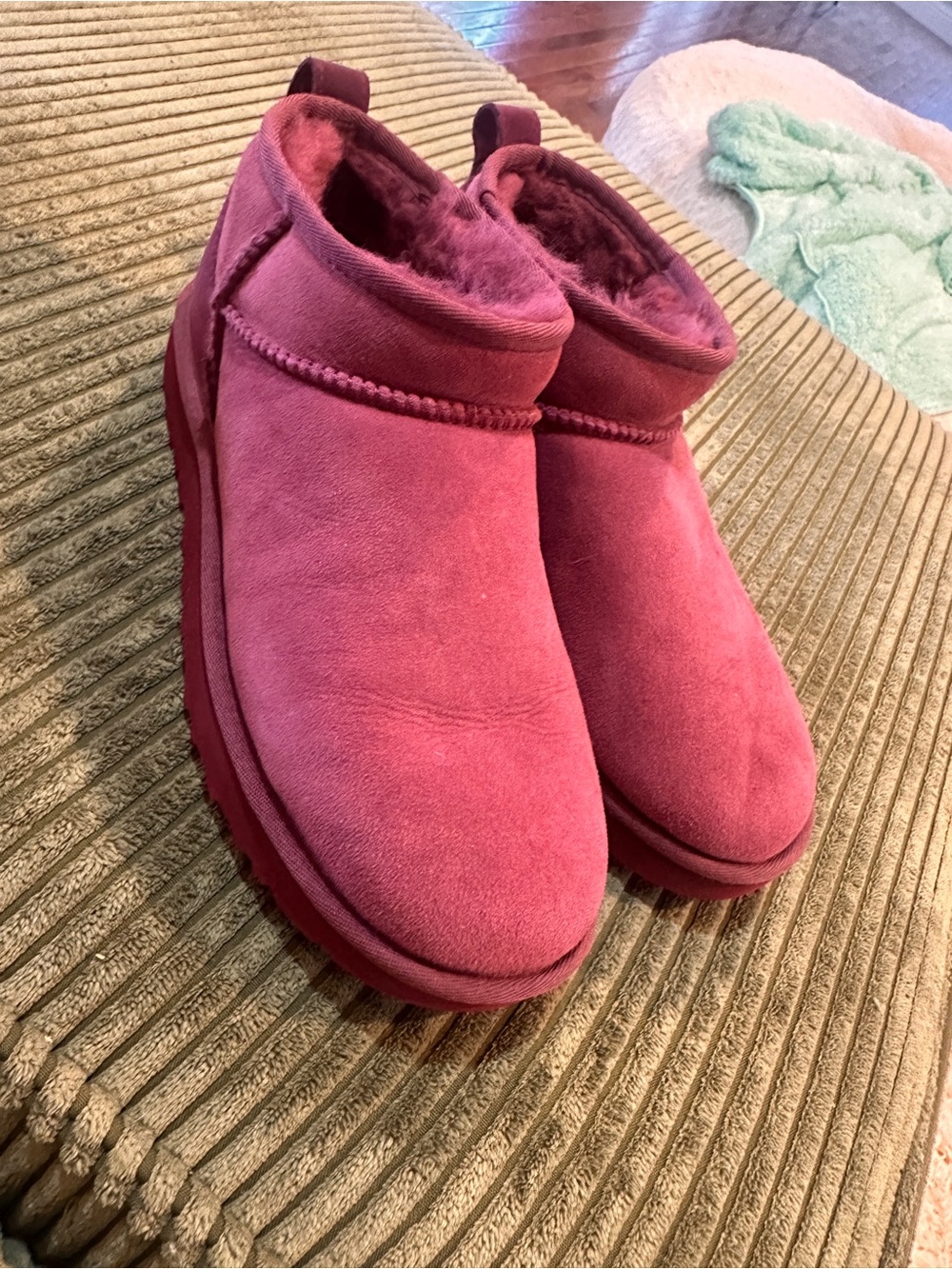 UGG Maroon Ultra Minis